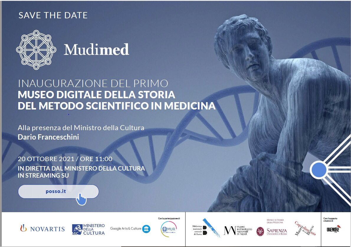 Inaugurazione del primo Museo Digitale della Storia del Metodo Scientifico in Medicina - Mudimed